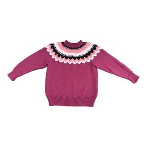 Handmade Fair Isle Sweater - Size Small